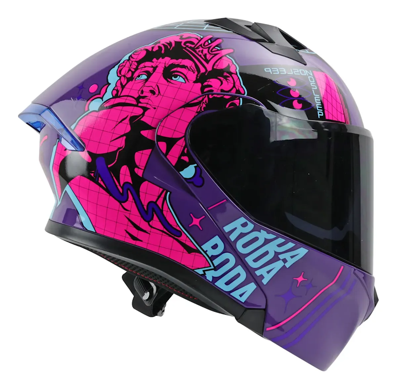 CASCO RODA RUSH ROSA MASTER PIECE TALLA S MICA HUMO ABATIBLE