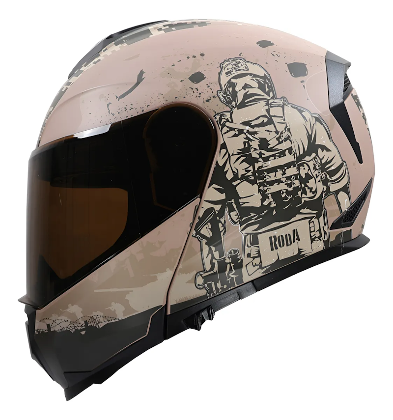 CASCO RODA REVENGE PRO TROOP TALLA MED ARENA MICA HUMO DOT