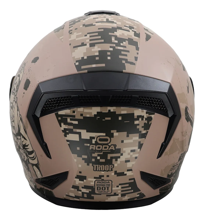 CASCO RODA REVENGE PRO TROOP TALLA XL ARENA MICA HUMO DOT