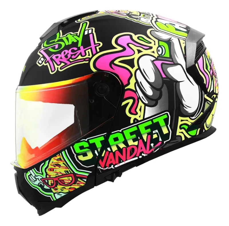 CASCO RODA REVENGE PRO LED STREET TALLA XL MICA ROJA ABATIBLE