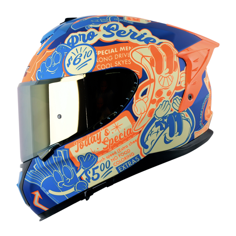CASCO SHAFT PRO SHPRO-610DV FAST FOOD TALLA XL CERRADO ECE 22.06 MICA DE REPUESTO