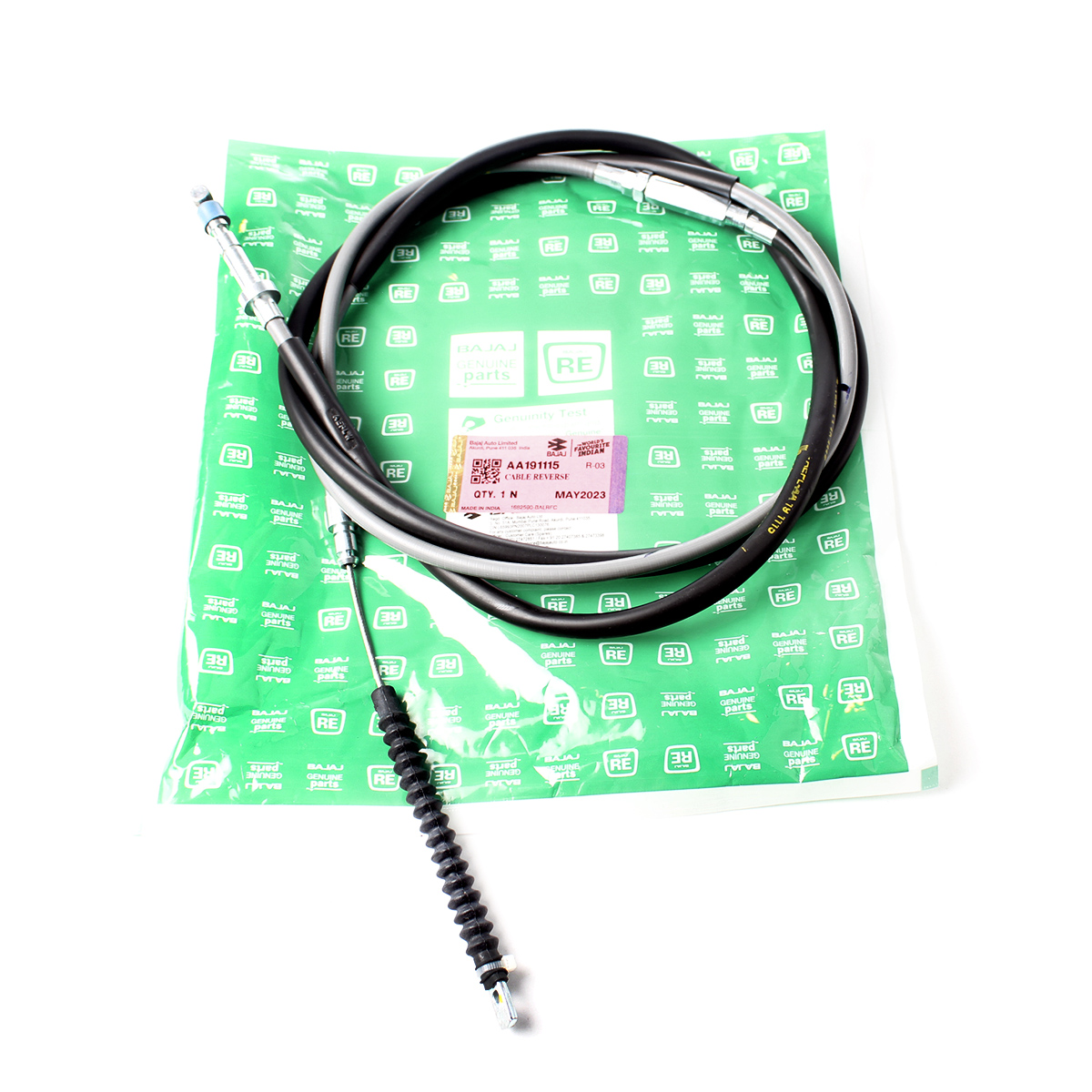 CHICOTE CABLE DE REVERSA BAJAJ RE205 - RE4S