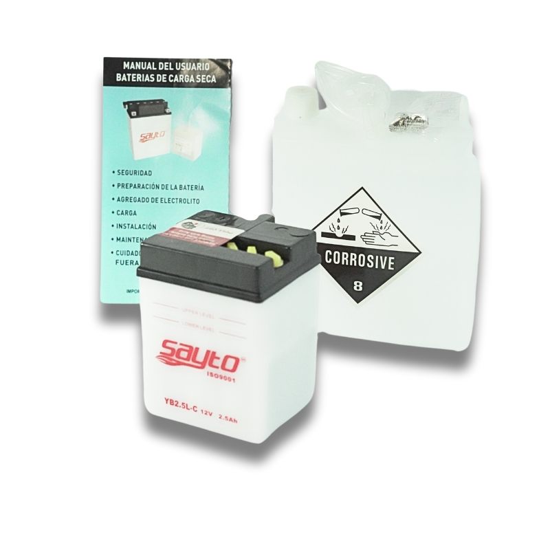 BATERIA YB2.5L-C SAYTO C/ACIDO (ST90)