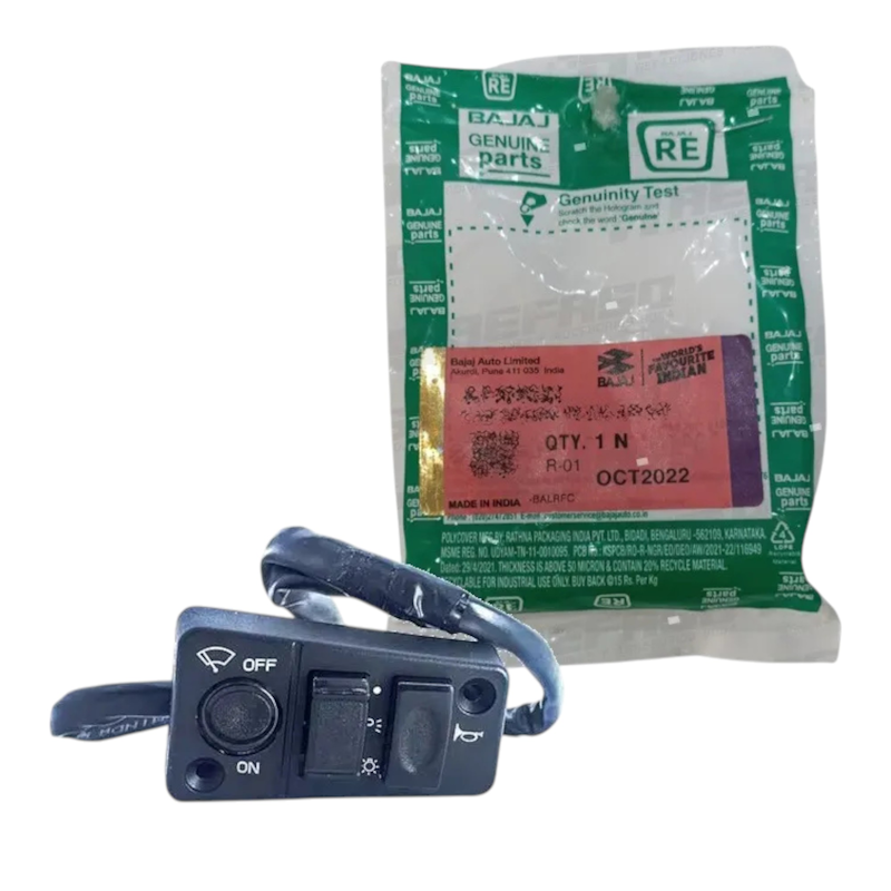MANDO DERECHO (CLAXON, LUCES, LIMPIAPARABRISAS) BAJAJ RE4S - RE205