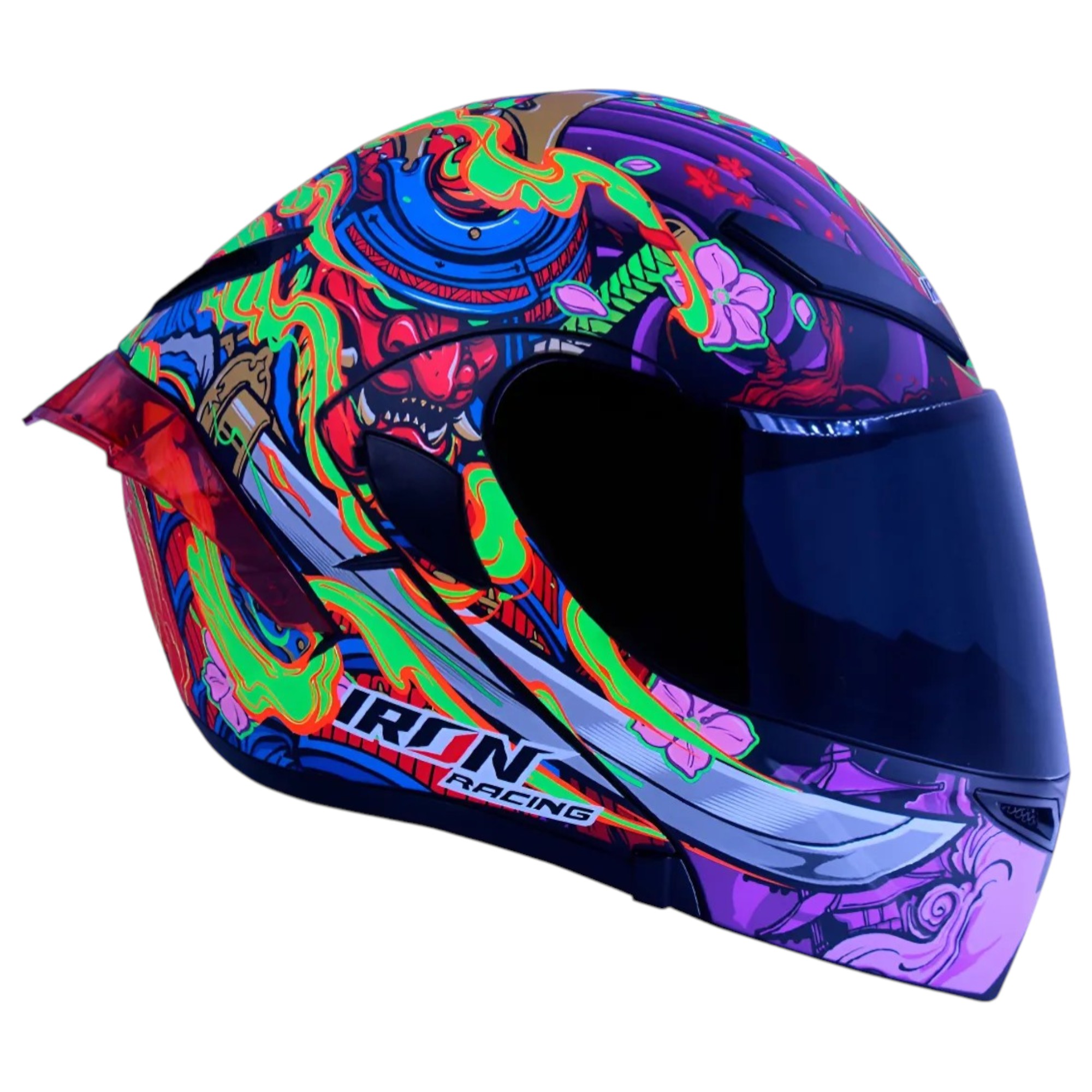 CASCO ABATIBLE IRON RACING HANSO VIOLETA TALLA XL IR-121 DOT