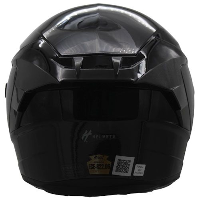 CASCO CERRADO HALF VIPER NEGRO BRILLANTE TALLA XL VISOR REVO CERT ECE-22.06