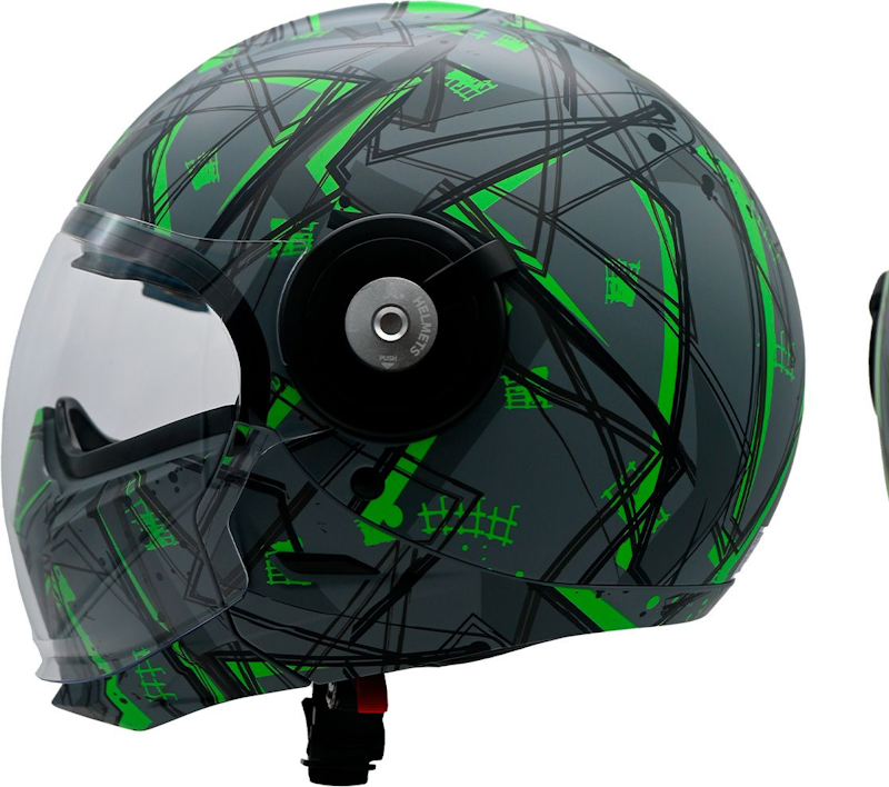 CASCO MODULAR A-HELMET JET COZMOZ TALLA XL CERTIFICADO DOT VISOR HUMO