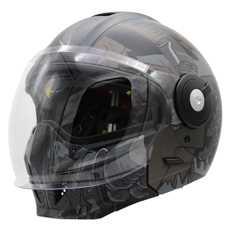 CASCO MODULAR A-HELMET JET ATOMIC TALLA XL CERTIFICADO DOT VISOR HUMO