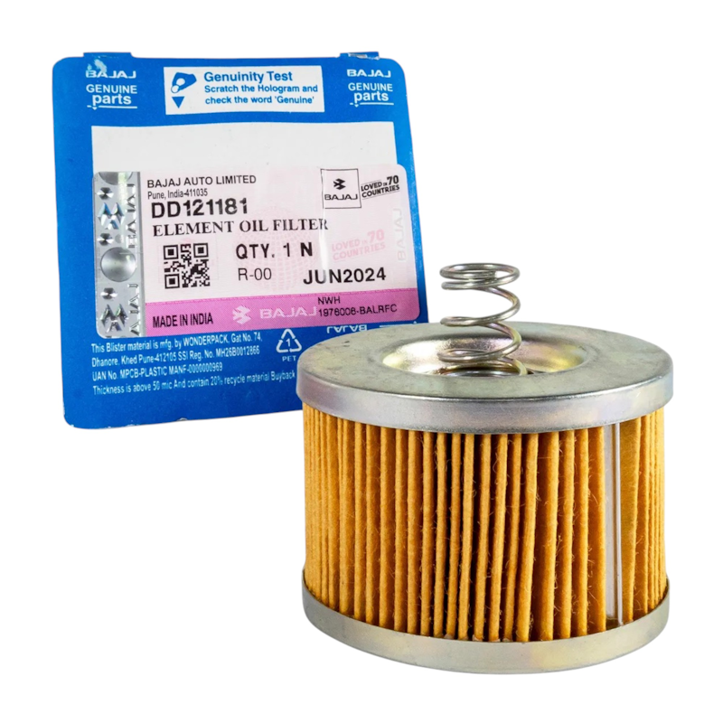 FILTRO ACEITE BAJAJ PULSAR NS125 -135LS - BOXER - DISCOVER - PLATINA - CT100