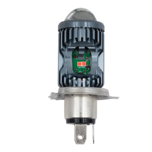 FOCO LED H4 CON LUPA LUZ LATERAL AZUL/ROJO