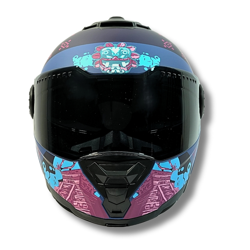 CASCO ABATIBLE 2W SUPLEX NEGRO/AZUL TALLA MED CERT. DOT