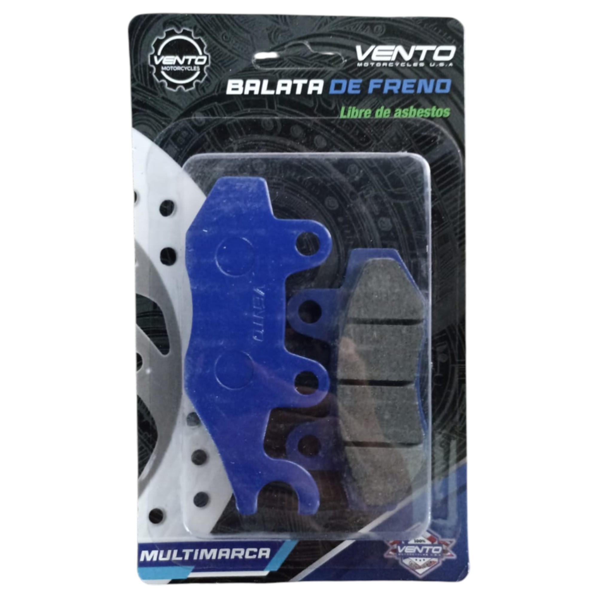 BALATA DELANTERA VENTO THUNDERSTAR 250 - TORNADO 250 - WORKMAN 250 - CROSSMAX RALLY 300 / ITALIKA DM150 - DM200 - DM250 - VORT-X 200