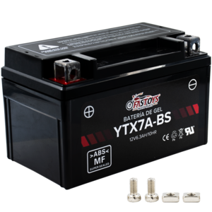 BATERIA GEL FASTOYS YTX7A-BS (+/-) 12VDC 7AH MOTONETAS 14.9X9.3X8.5CM